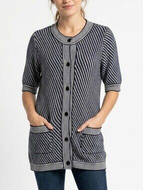 Zara Cotton Short Sleeve Knit Cardigan